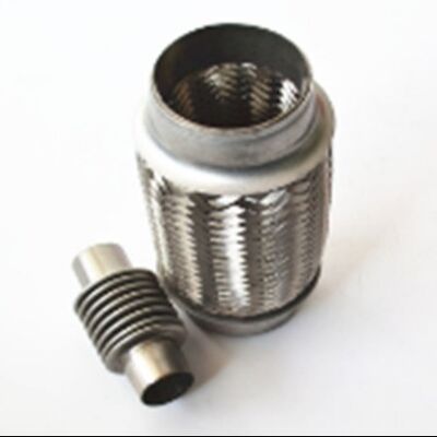 Wire Braided  Outer Auto Exhaust Flexible Pipe For Middle High Oriented Cars