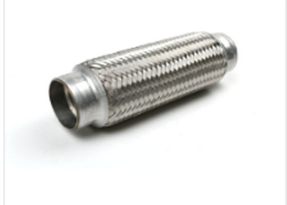 buy Aluminum / Stainless Steel Braided Exhaust Flex Pipe , Flex Exhaust Mesh Flex Pipe online manufacture