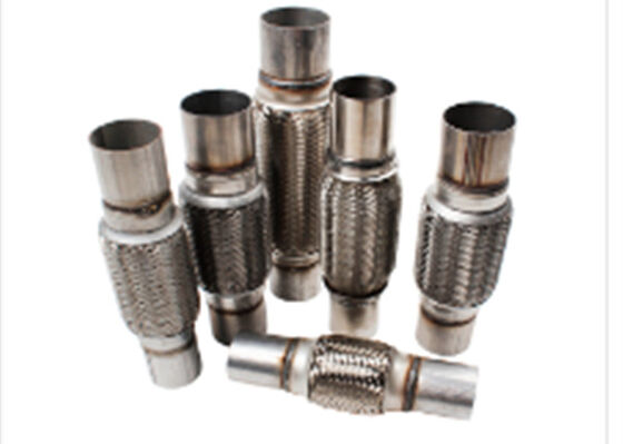 buy SS321 Material 4 Inch Exhaust Flex Pipe , 76 X 250mm Exhaust Mesh Flex Pipe online manufacture