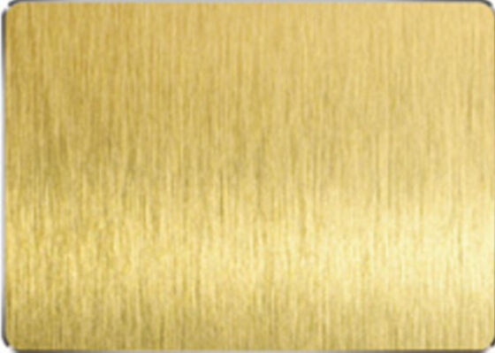 buy Golden Yellow Colored Stainless Steel Sheets Vacuum Plating HL Surface online manufacture