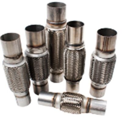 Buy SS321 Material 4 Inch Exhaust Flex Pipe , 76 X 250mm Exhaust Mesh Flex Pipe online manufacture