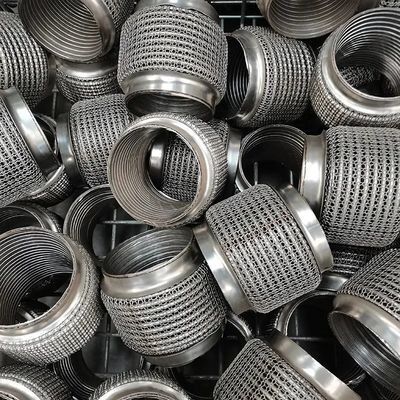 Buy Stainless Steel Auto Exhaust Flexible Pipe 51 X 186mm Size 38 - 76mm Inner Diameter online manufacture