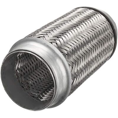 Buy 64 X 90mm Auto Exhaust Flexible Pipe With Interlock 444 + 409L Material online manufacture