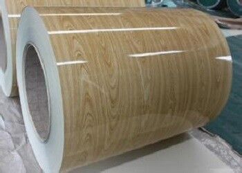 buy 0.4MM Wood Grain Metal Roofing Construction Painted Coil online manufacture